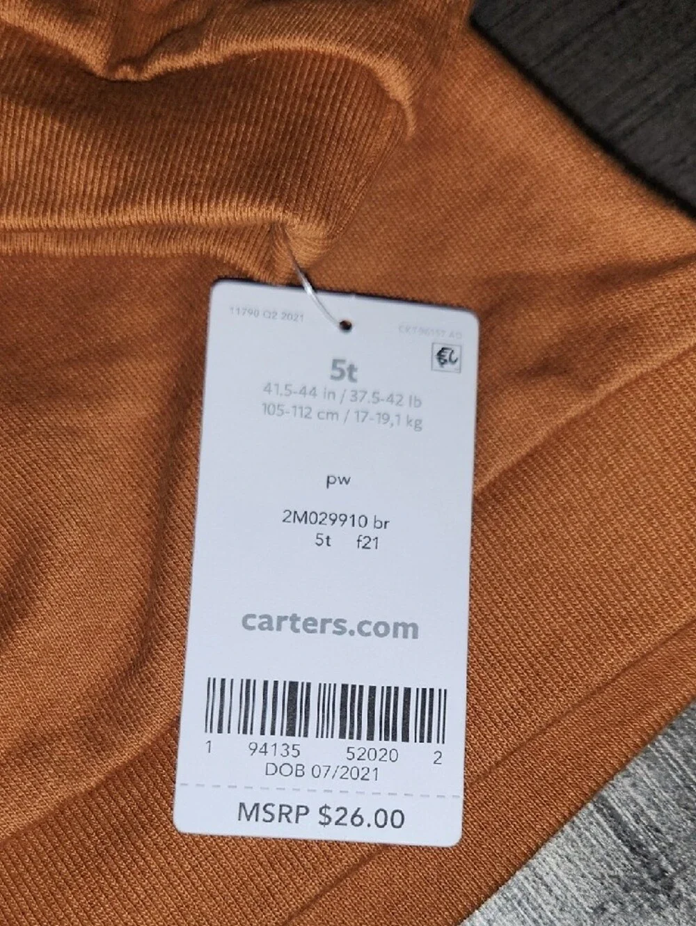 Carters soft pullover